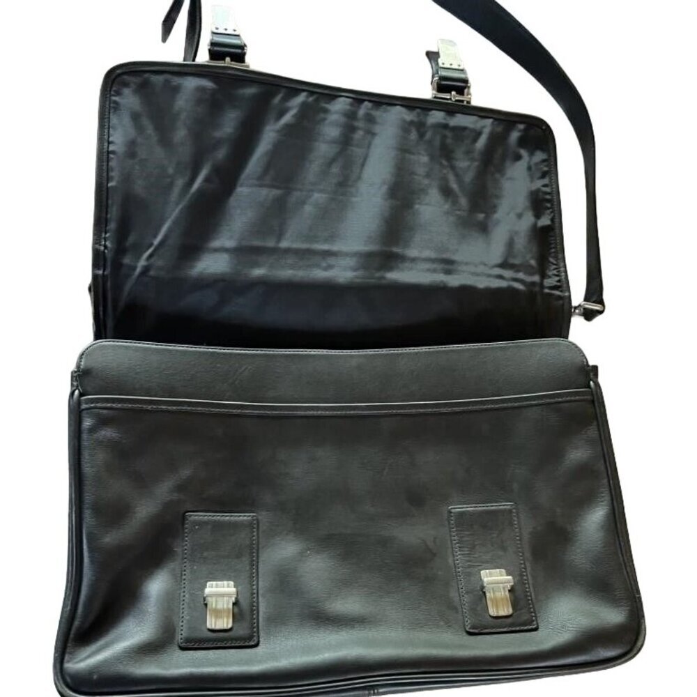 Coach F06455 Thompson Black Briefcase Laptop Bag With Buckle Detail 2010 - Picture 2 of 6
